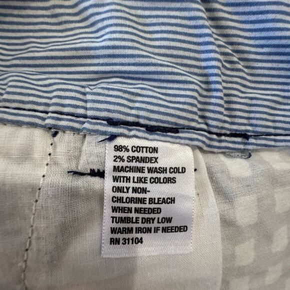 NWT New Red Camel Juniors 5 Navy White Geometric Shorts Double Button Closure - Picture 7 of 11